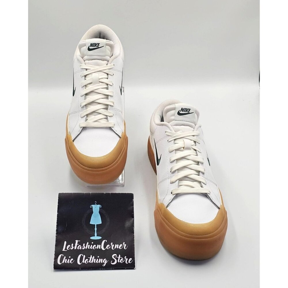 Nike Women's White Leather Court Legacy Lift Trainers Sneakers Sz 11 2478 - Picture 3 of 16